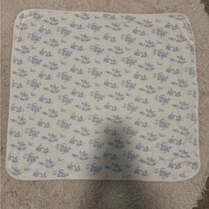 Nella Pima blue toile blanket